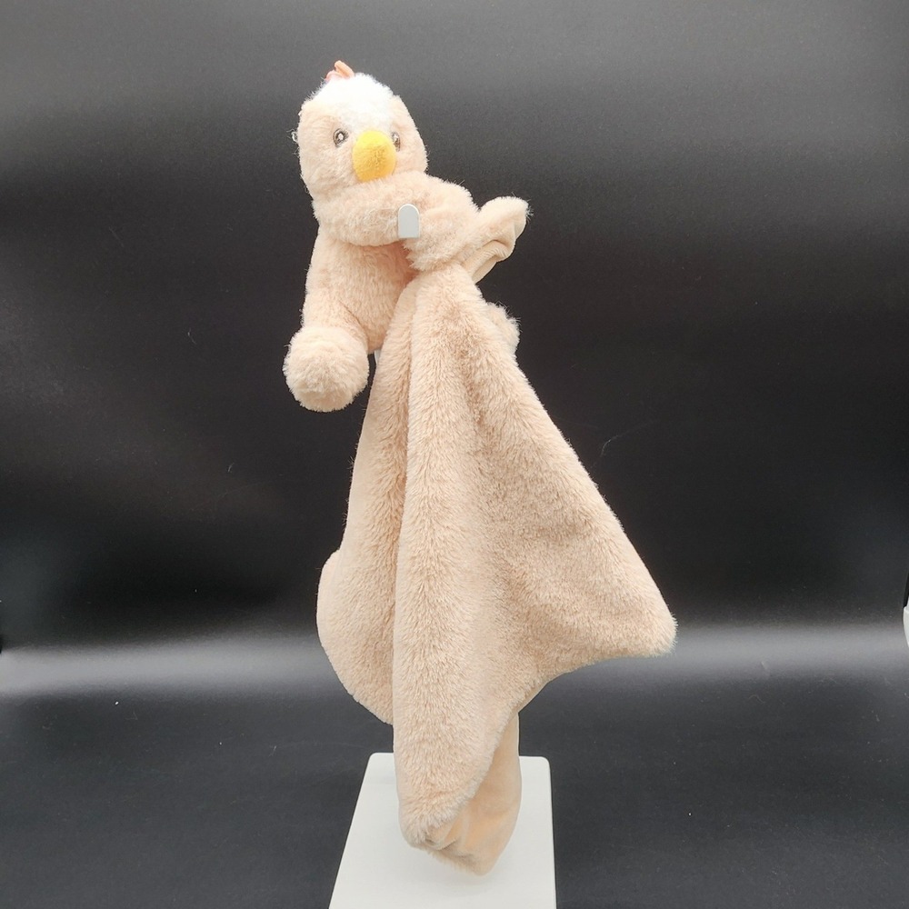 Kelly Toys Beige Duck Plush Security Blanket Lovey Baby Snuggle Toy Nursery